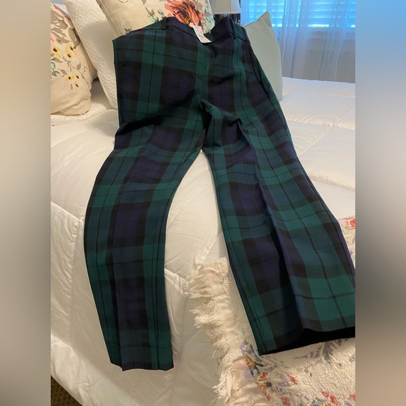 J. Crew Pants - J. Crew Plaid Pants in Green and Blue